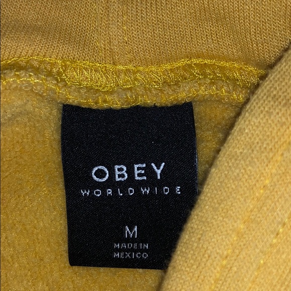 Obey worldwide Yellow Hoodie - Picture 4 of 4